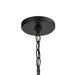 Elk Lighting Barrow Matte Black 12'' Wide 3-Light Chandelier