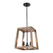 Elk Lighting Barrow Matte Black 12'' Wide 3-Light Chandelier