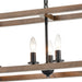 Elk Lighting Barrow Matte Black 36'' Wide 6-Light Linear Chandelier