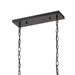 Elk Lighting Barrow Matte Black 36'' Wide 6-Light Linear Chandelier