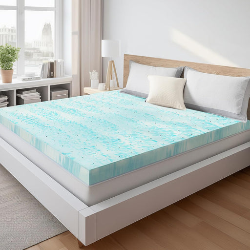3 Inch Queen Size Gel Infused Memory Foam Mattress Topper