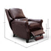 GTR Adriana 100% Top Grain Leather Traditional Manual Recliner Armchair