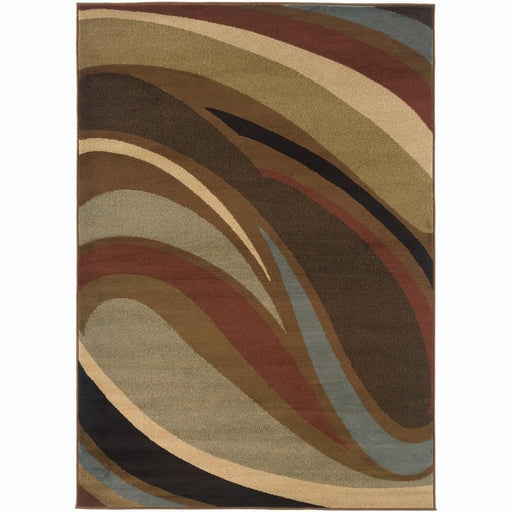 Oriental Weavers Hudson 2666F Brown/ Multi 10' x 13' Indoor Area Rug H2666F306396ST