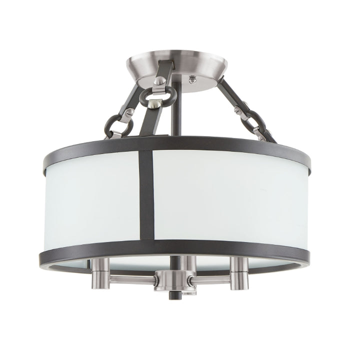 Elk Lighting Armstrong Grove Espresso 13'' Wide 3-Light Semi Flush Mount