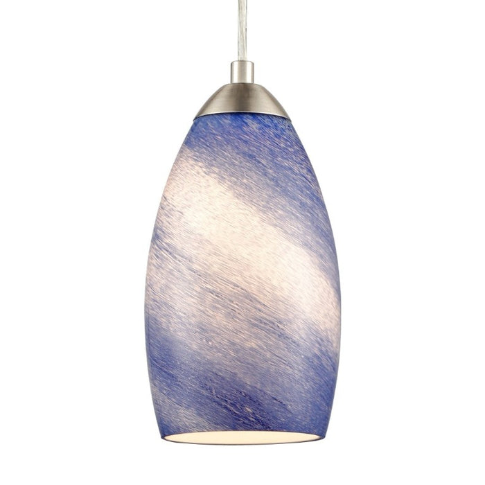 Elk Lighting Planetario Satin Nickel 5'' Wide 1-Light Mini Pendant