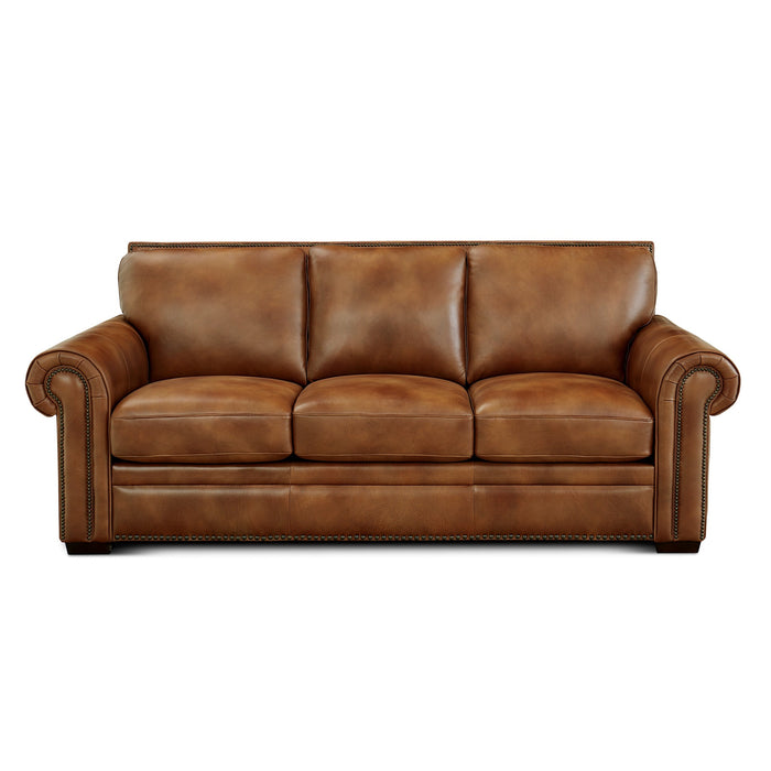 GTR Toulouse Brown Leather Sofa