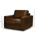 GTR Vancouver 38.5" Wide Upholstered Swivel Chair, Portofino Cinnamon