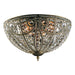 Elk Lighting Elizabethan Weathered Zinc Flush Mount