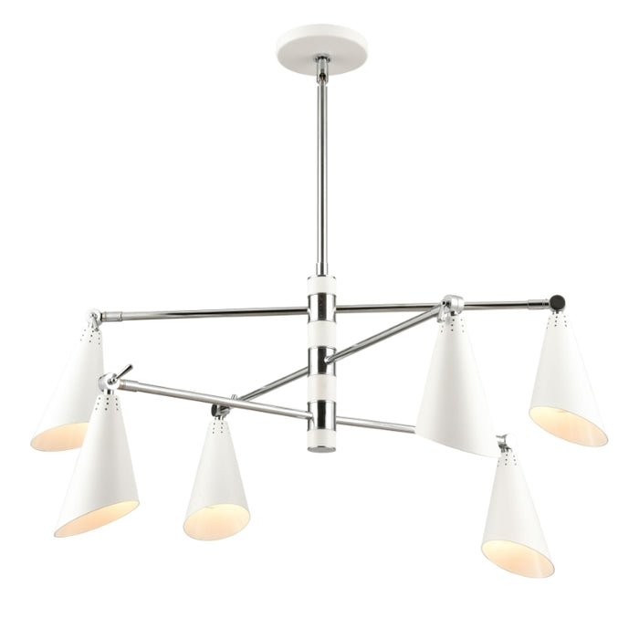 Elk Lighting Elk Calder Natural 6 Light Chandelier