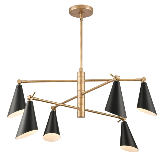 Elk Lighting Elk Calder Natural 6 Light Chandelier