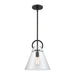 Elk Lighting Gabby Matte Black 1 Light Mini-Pendant 89346/1