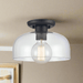 Elk Lighting Brewer Brushed Gold 1 Light Semi-Flushmount