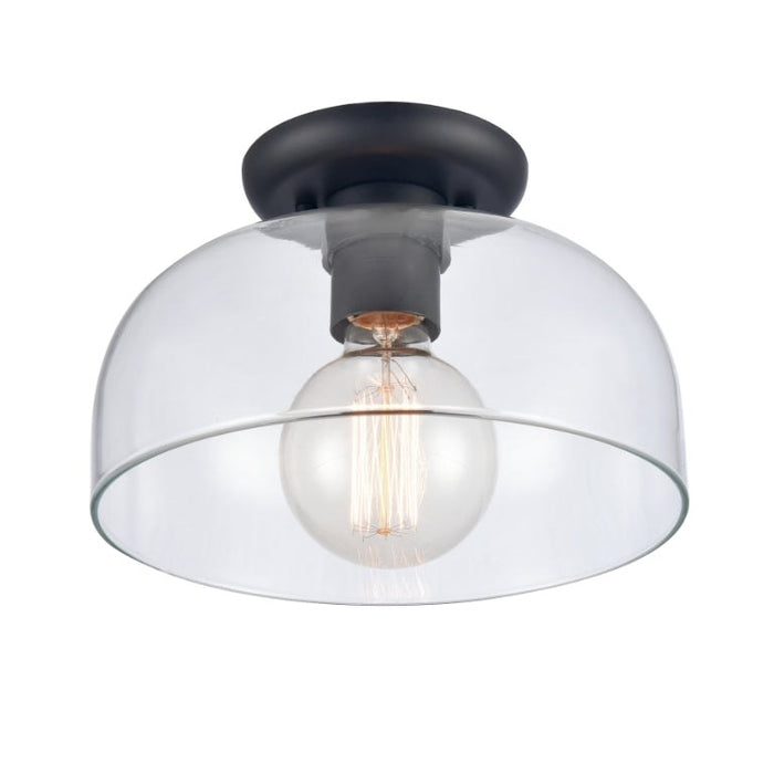 Elk Lighting Brewer Brushed Gold 1 Light Semi-Flushmount