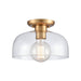 Elk Home Brewer 10'' Wide 1-Light Semi Flush Mount