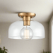 Elk Home Brewer 10'' Wide 1-Light Semi Flush Mount