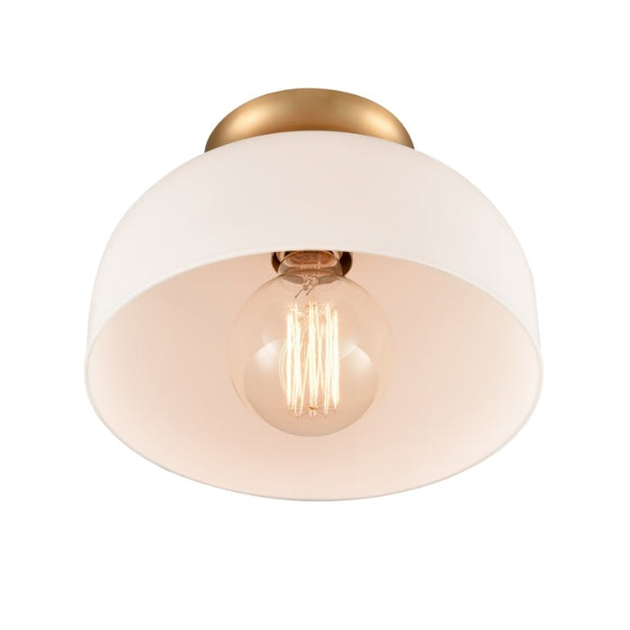 Elk Lighting Brewer Brushed Gold 1 Light Semi-Flushmount