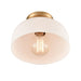 Elk Lighting Brewer Brushed Gold 1 Light Semi-Flushmount