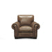 GTR Valencia 100% Top Grain Hand Antiqued Leather Traditional Armchair Brown