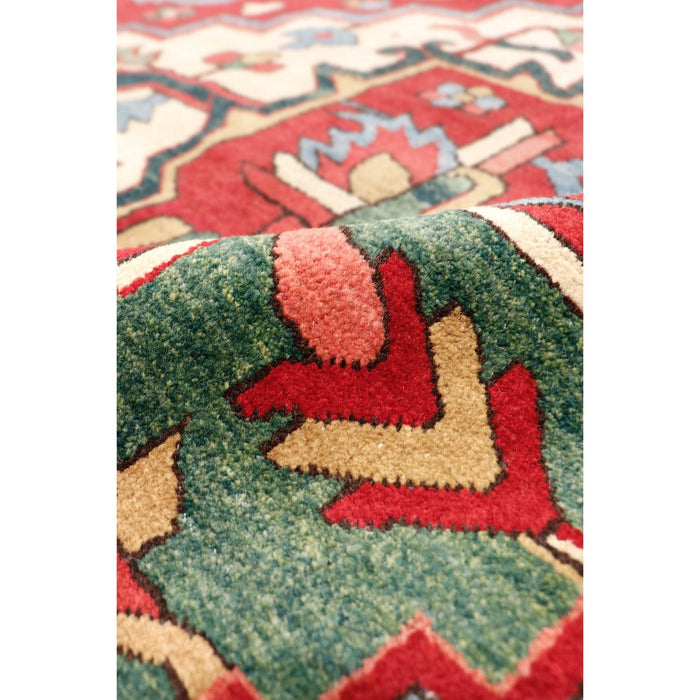 Pasargad Home Azerbaijan Collection Hand-Knotted Lamb's Wool Area Rug-12' 5" X 18' 4", Red 32023