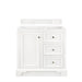 De Soto 36" Single Vanity Cabinet, Bright White