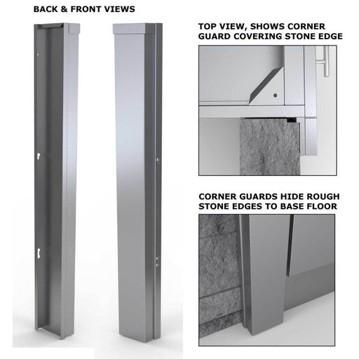 Sunstone 3″ End Corner Guard Panel for Right Side of Base Cabinets SCC3ENDSPR