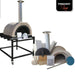 WPPO 39" x 50" x 25" DIY Tuscany Wood-Fired Outdoor Pizza Oven Kit with Stainless Steel Flue and Black Door WDIY-ADFUN