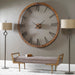 Uttermost Amarion 60"" Copper Wall Clock 6655