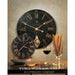 Uttermost Bond Street 18" Black Wall Clock 06029