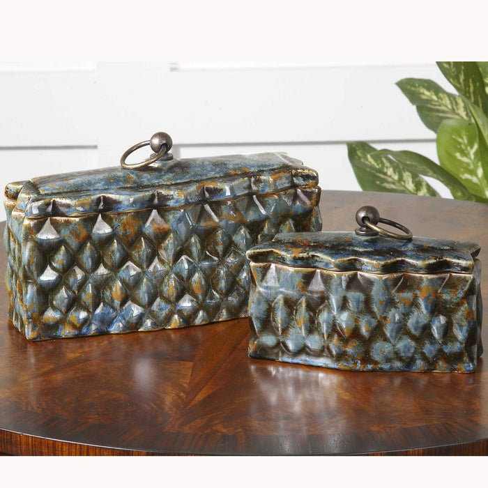 Uttermost Neelab Ceramic Containers, Set/2 19618