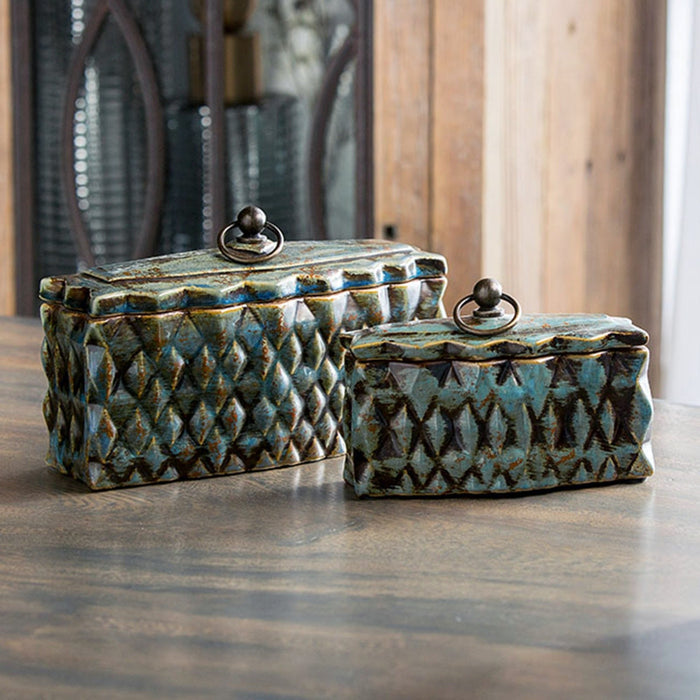 Uttermost Neelab Ceramic Containers, Set/2 19618