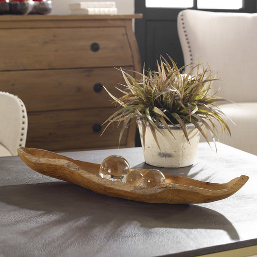 Uttermost Teak Leaf Bowl 17085