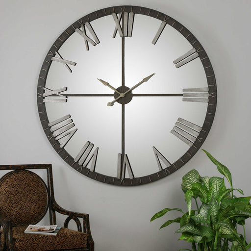 Uttermost Amelie Large Bronze Wall Clock 6419