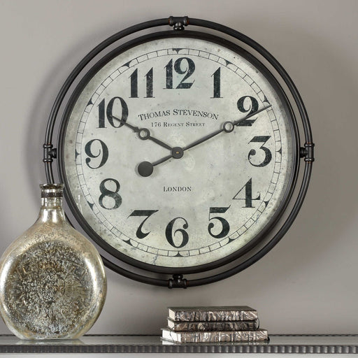 Uttermost Nakul Industrial Wall Clock 6449