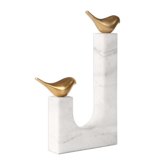 Uttermost Songbirds Brass Sculpture 18603