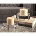 Uttermost Claire Crystal Block Candleholders, S/2 18643