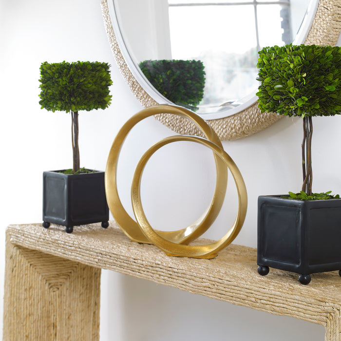 Uttermost Jimena Gold Ring Sculptures Set/2 18961