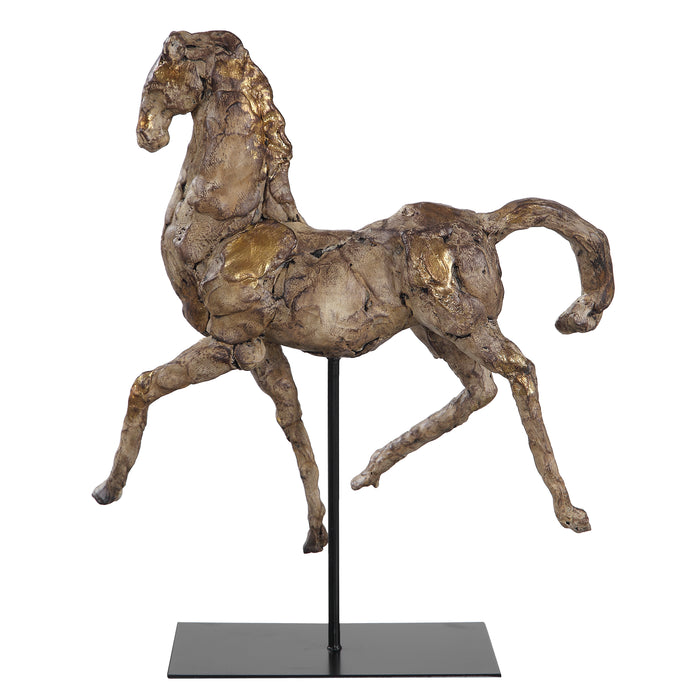 Uttermost Caballo Dorado Horse Sculpture 17585