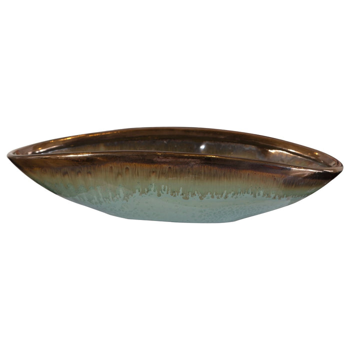 Uttermost Iroquois Green Glaze Bowl 17855