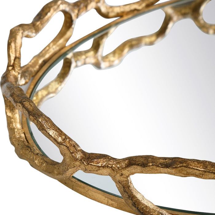 Uttermost Cable Chain Mirrored Tray 17837