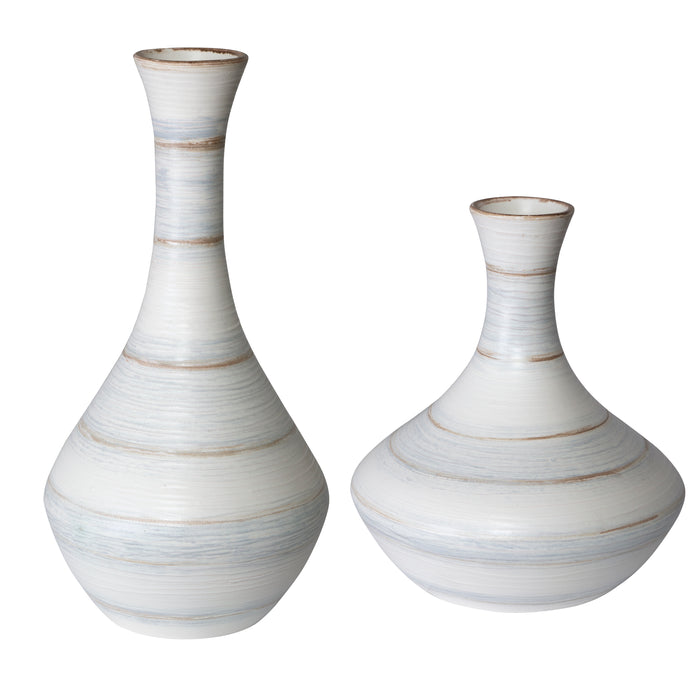 Uttermost Potter Fluted Striped Vases, S/2 17964