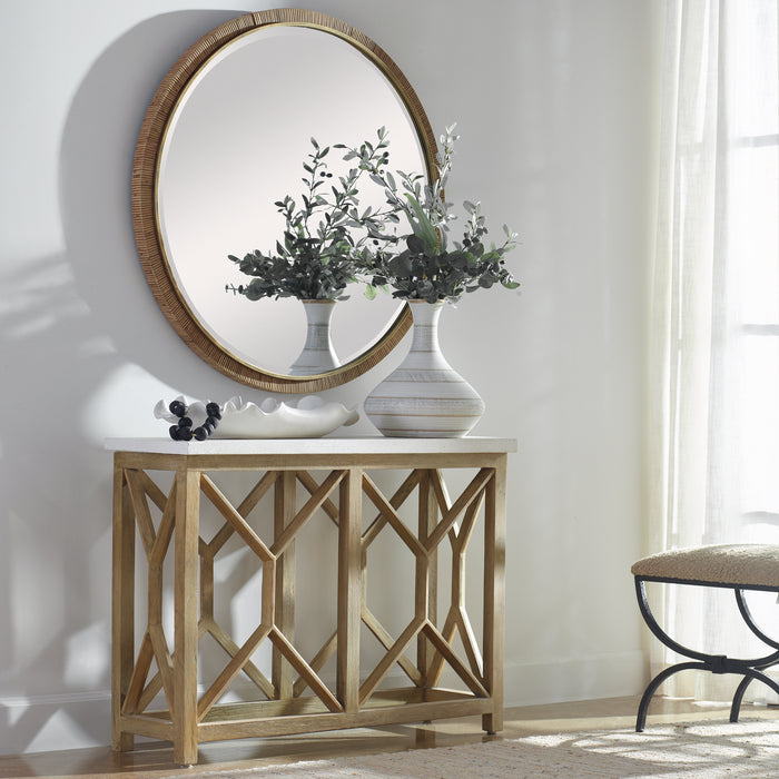 Uttermost Ruffled Feathers Modern White Bowl 17965