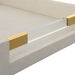 Uttermost Wessex White Shagreen Tray 18060