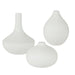 Uttermost Apothecary Satin White Vases, Set/3 18072
