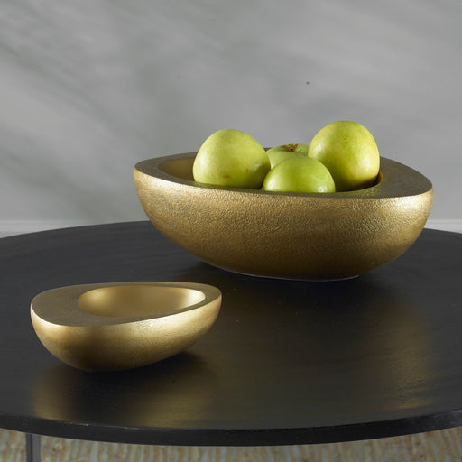 Uttermost Ovate Brass Bowls, Set Of 2 18081