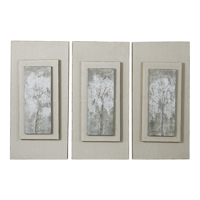 Uttermost Triptych Trees Hand Painted Art Set/3 41426