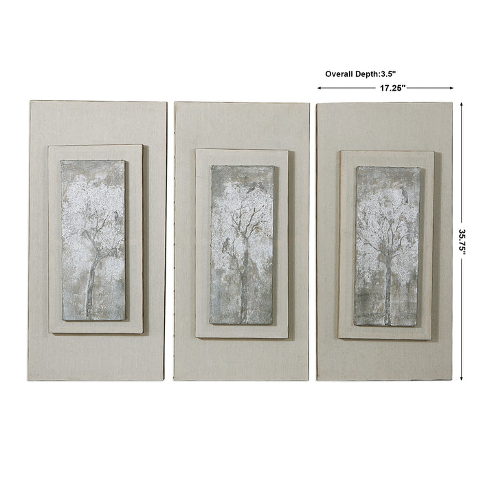 Uttermost Triptych Trees Hand Painted Art Set/3 41426