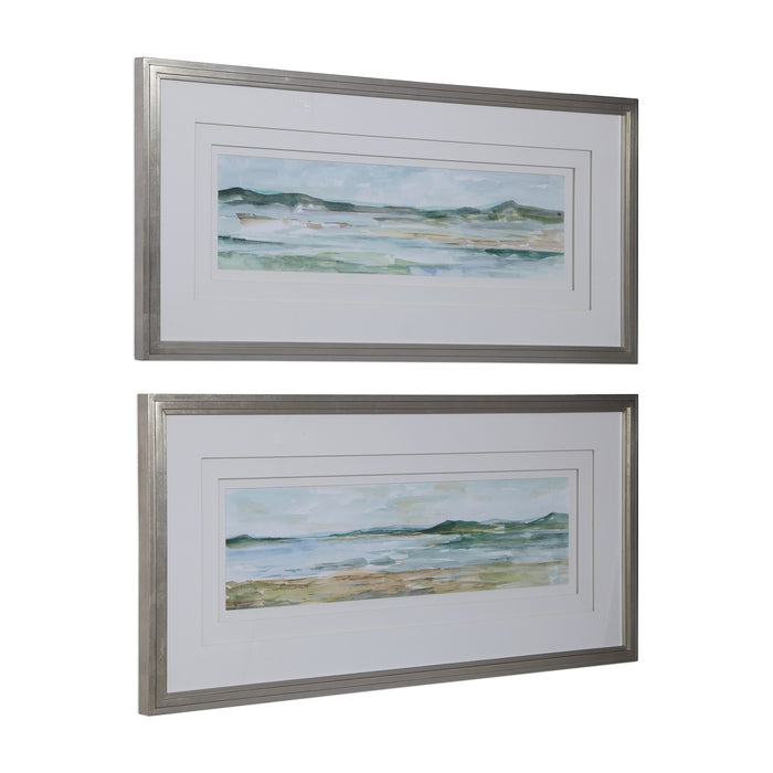 Uttermost Panoramic Seascape Framed Prints Set/2 41594