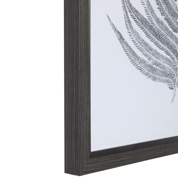Uttermost Silver Ferns Framed Prints Set/2 33685