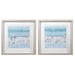 Uttermost Sea Glass Sandbar Framed Prints, Set/2 33695