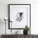 Uttermost Rustic Bull Framed Animal Print 41606